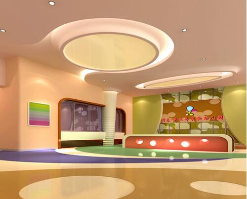 南街幼兒園前臺文化墻制作效果圖