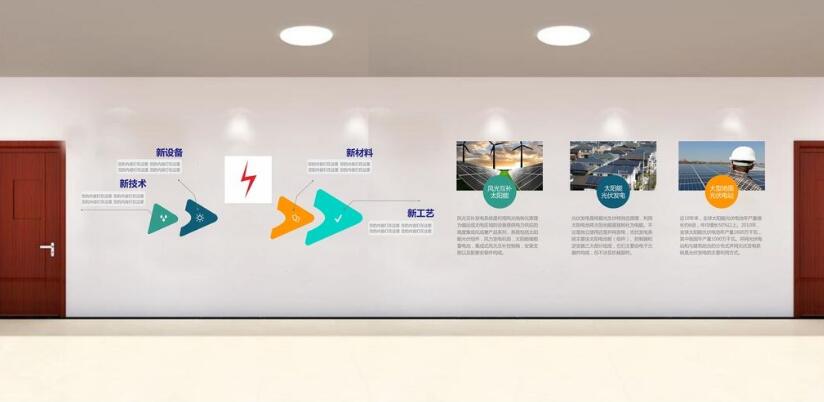 環保公司企業文化墻制作