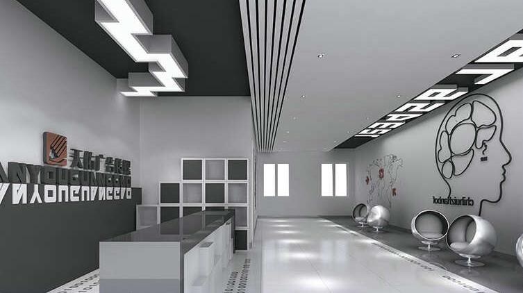 創意簡約企業文化墻制作效果圖