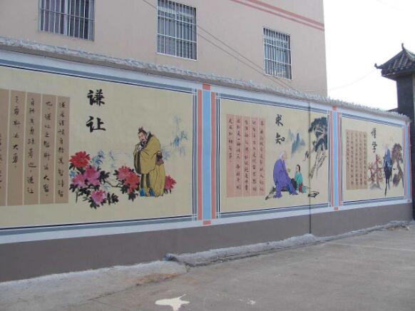 簡(jiǎn)約學(xué)校文化墻制作