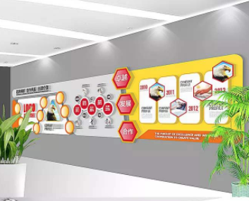 現代大型企業文化墻設計